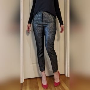 WHBM Comfort Stretch Jacard Slim Ankle Pants